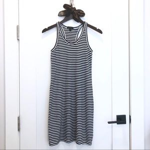 J. Crew Navy & White Striped Tank Dress XS